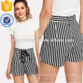 Kontrast Streifen Ribbon Lace Up Shorts Herstellung Großhandel Mode Frauen Bekleidung (TA3026B)